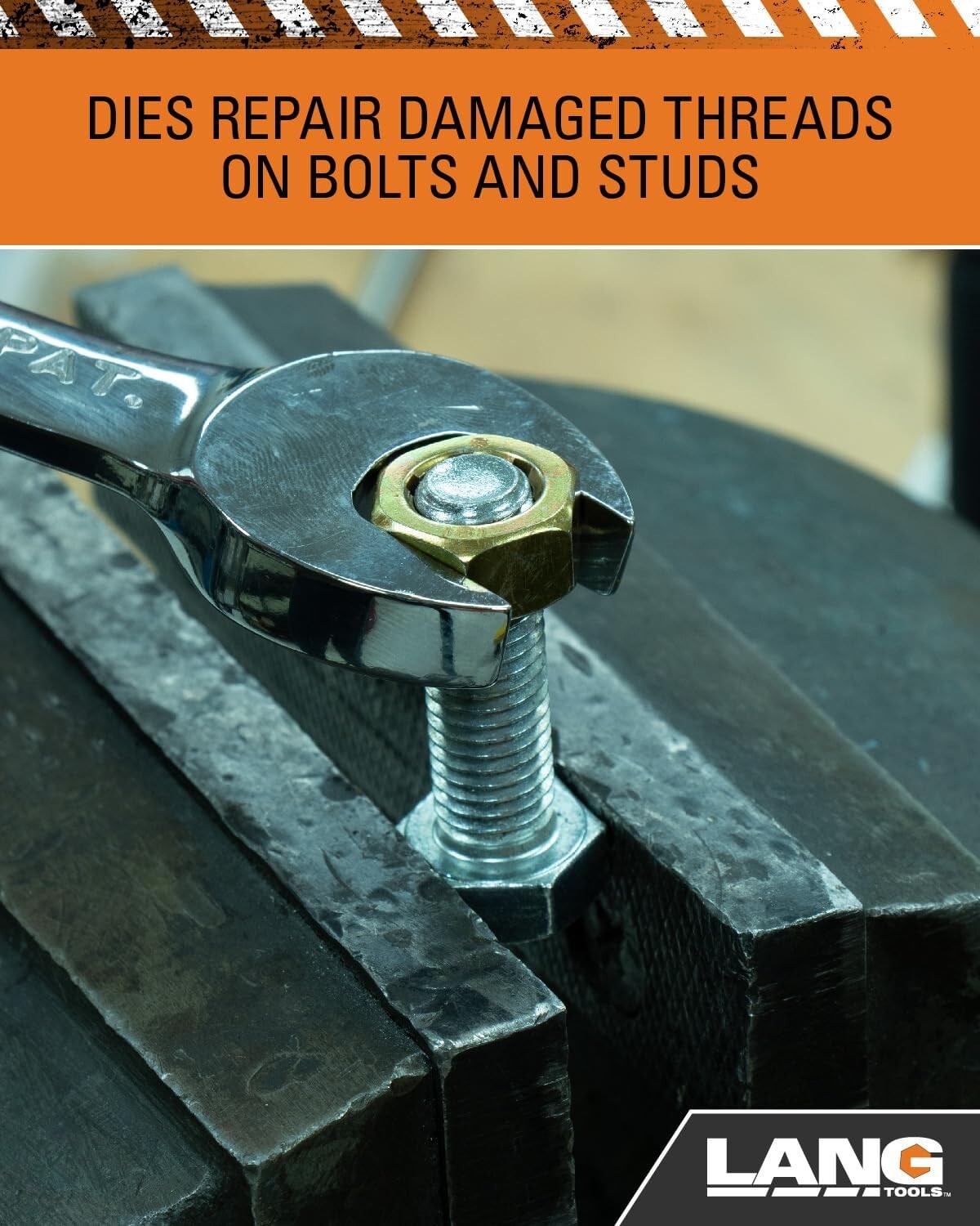 Durable 15-Pc Metric Thread Restorer Kit with Storage Tray - M6-M12 Sizes