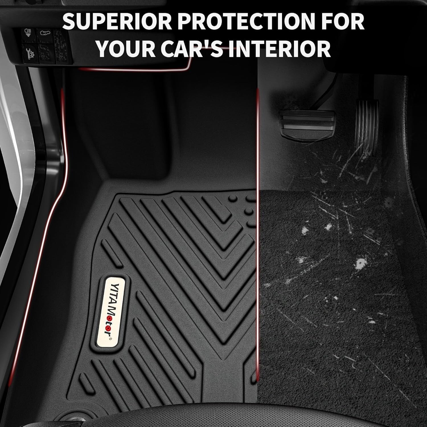 Premium All-Weather Protection Floor Mats for 2015-2019 2500HD/3500HD Crew Cab