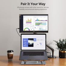 Load image into Gallery viewer, Ultra-Slim 15.6-Inch Portable Monitor - Full HD Eyecare Display with Smart Cover