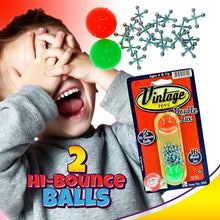Load image into Gallery viewer, ASTM Tested Vintage Jacks Game – 12 Metal Sets with Bouncy Balls for Safe Play