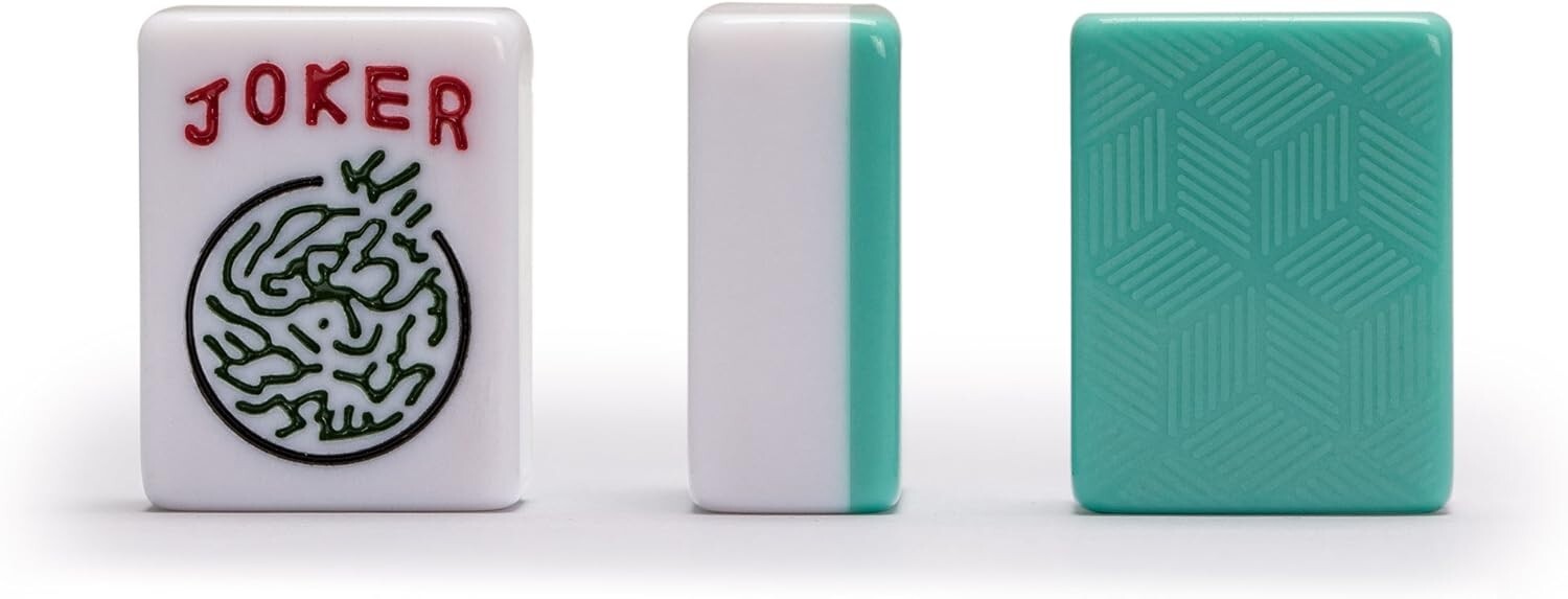 All-in-One American Mahjong Set with Nylon Carry Case, Tiles, & Pushers Included