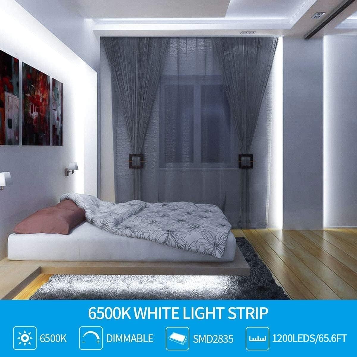 Customizable LED Strip Lights Kit with Dimmer - Ideal for Stylish Interiors