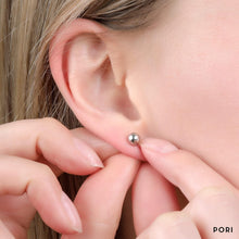 Load image into Gallery viewer, Luxury 3-Pair 14K Gold Ball Stud Earrings - 3MM, 4MM, 5MM for Any Occasion