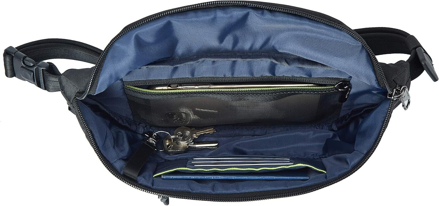 5-Point Anti-Theft Urban Waist Pack with RFID Protection - Stylish Security
