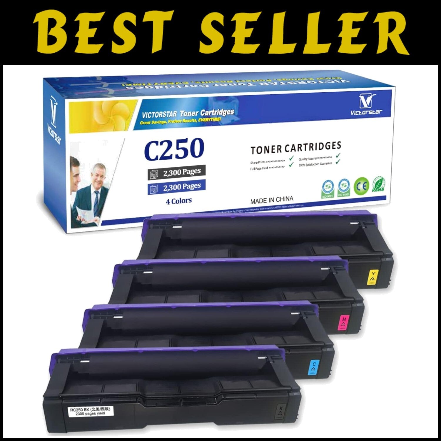 ISO Certified Ricoh Toner Cartridges - 2300 Pages with High Quality Assurance