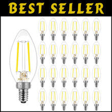 Load image into Gallery viewer, Energetic 24-Pack Dimmable LED Candelabra Bulbs B10, Daylight 5000K E12 Base