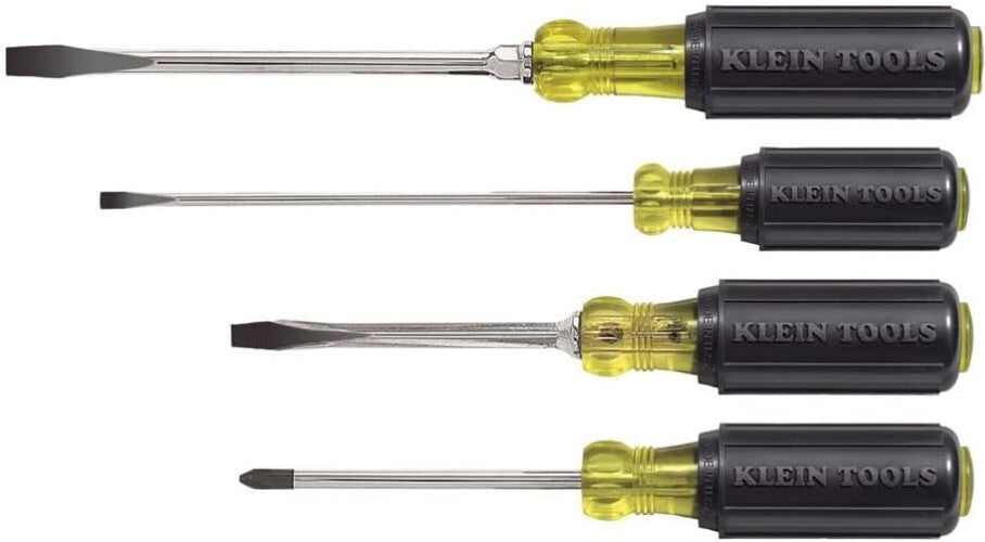 Tip-Ident 4-Piece Screwdriver Set - Slotted and Phillips with Comfort Grip