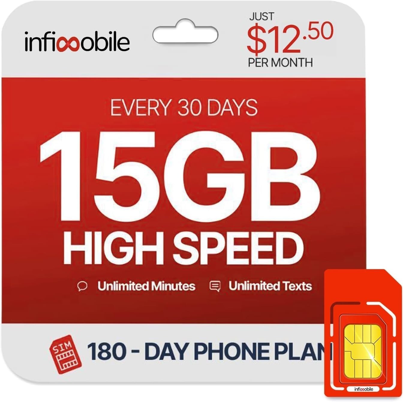 Reliable 12-Month Mobile Plan: 15GB High-Speed Data with Unlimited Talk/Text