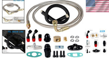 Load image into Gallery viewer, Complete Aluminum &amp; Stainless Steel Oil Feed/Return Kit for Turbo Chargers