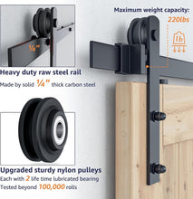 Load image into Gallery viewer, Premium 6FT Double Door Barn Door Hardware - Sturdy, Easy Setup, Modern Style