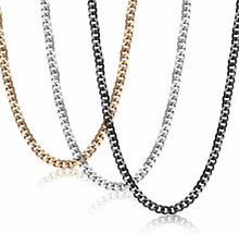 Load image into Gallery viewer, Men's 20in Silver/Black/Gold Chain - Chunky Cuban Link Graduation Gift Idea