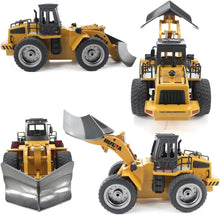 Load image into Gallery viewer, RC Snow Plow Truck - 4WD Remote Control Vehicle for Kids with LED Lights