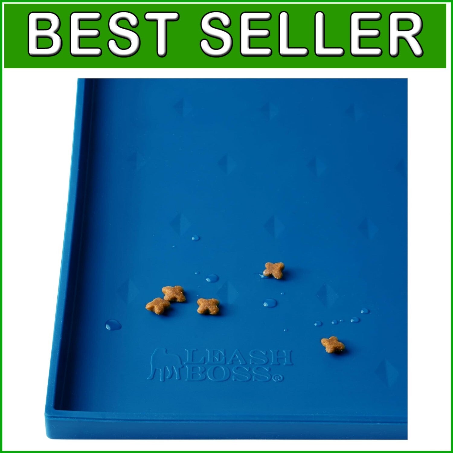 Non-Slip Silicone Pet Feeding Mat for Dogs and Cats - Dishwasher Safe 30" x 22"