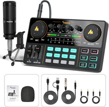 Load image into Gallery viewer, Versatile Audio Mixer with Voice Effects &amp; 3.5mm Microphone for Live Streaming