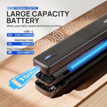Load image into Gallery viewer, Compact Bluetooth Thermal Printer for Home, Car, or Office - Inkless &amp; Portable