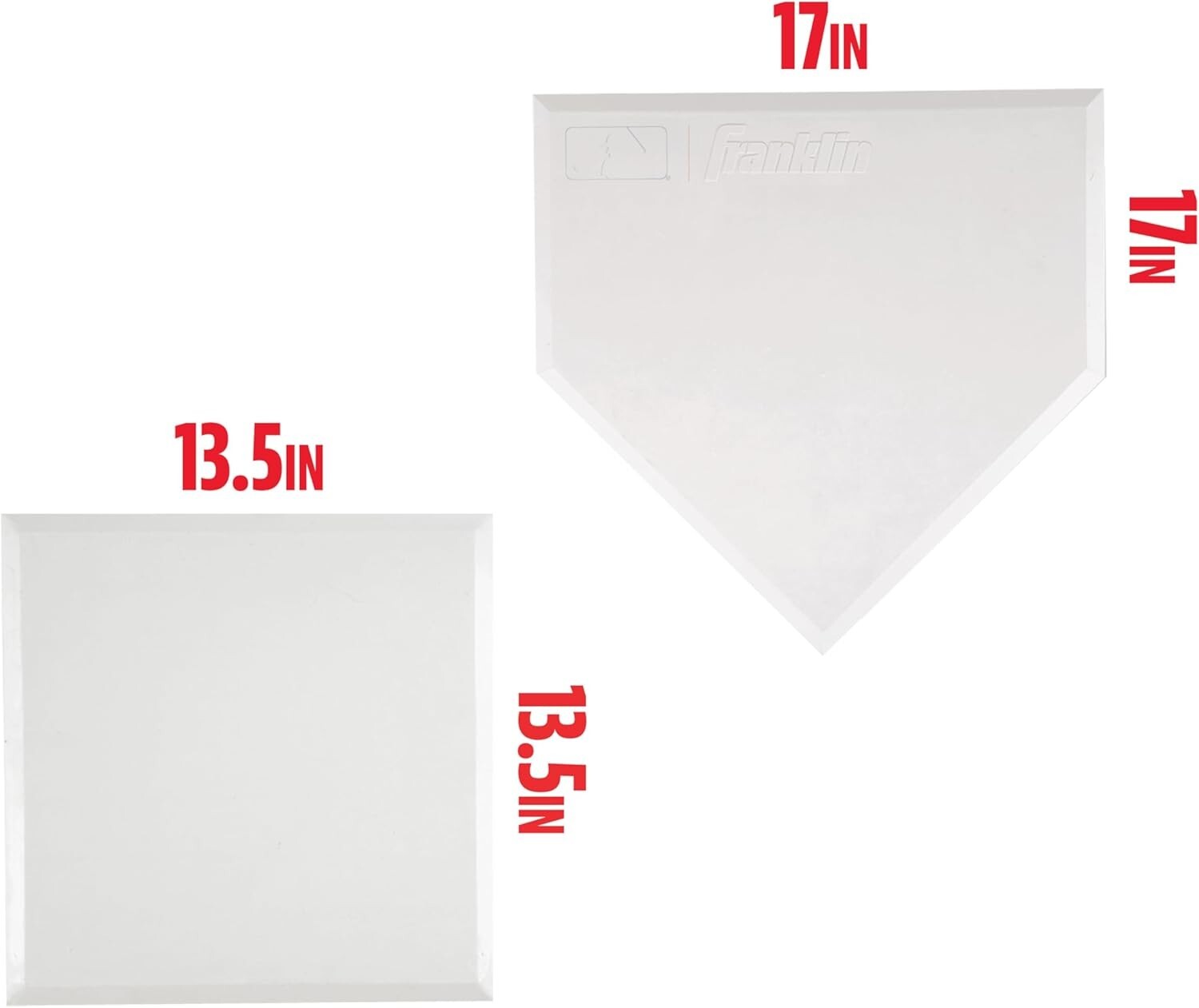 Weather-Resistant MLB Throw Down Rubber Bases Set for Youth Baseball & Softball