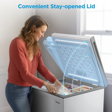 Load image into Gallery viewer, Ample 7.0 Cu.Ft Chest Freezer with Power Outage Protection - Energy Efficient
