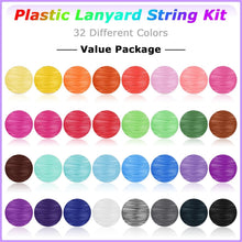 Load image into Gallery viewer, Craft with 32 Rolls of Vibrant Lanyard Strings - Perfect for Jewelry Making