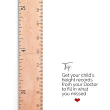 Load image into Gallery viewer, Personalized Wooden Kids Growth Chart - Functional Art for Family Spaces