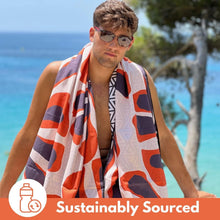 Load image into Gallery viewer, Eco-Friendly Sand-Free Beach Towel - Quick Dry Microfiber for Travel (71x35)
