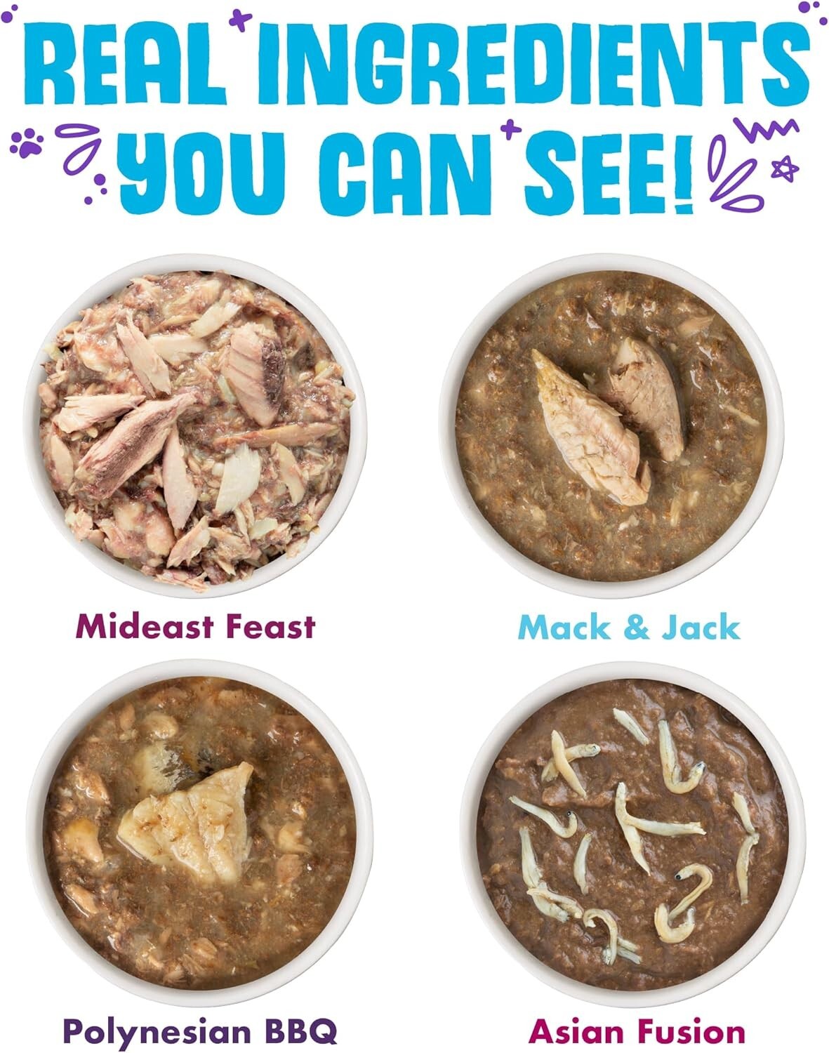 Frisky Fishin' Friends Wet Cat Food Variety Pack - 24 Cans of Seafood Delights