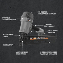 Load image into Gallery viewer, Pneumatic 21° Framing Nailer - Durable Air-Powered Nail Gun for Professionals