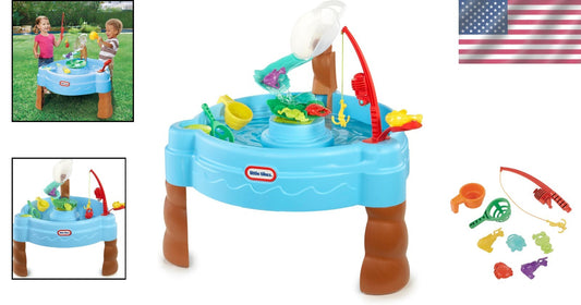 Interactive Fish 'n Splash Water Table with Fishbowl & 10 Play Accessories