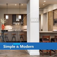 Load image into Gallery viewer, Impact-Resistant Stainless Steel Dual Receptacle Wall Plate with Matching Screws