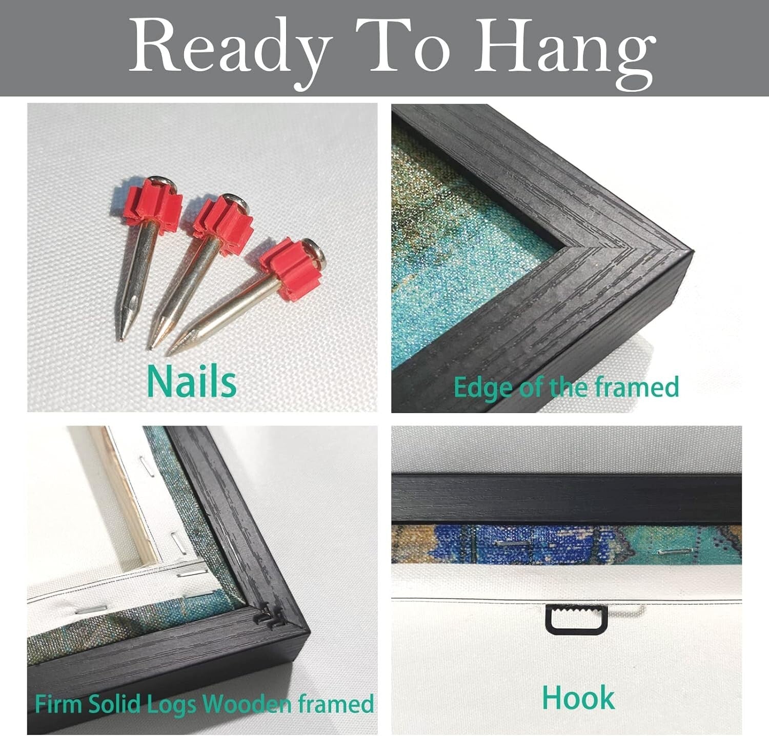 High-Quality Green World Map Canvas Print Wall Art – 29x58 Ready to Hang