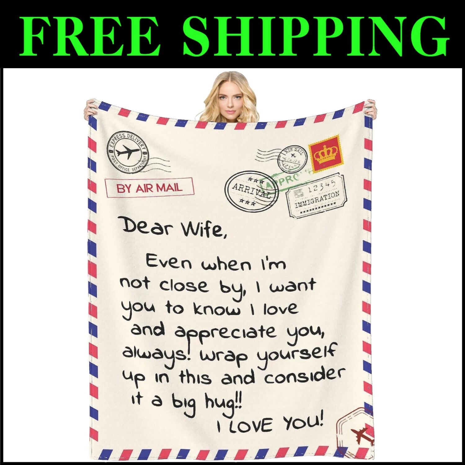 Luxurious Flannel Throw Blanket for Wife - Heartfelt Anniversary & Birthday Gift