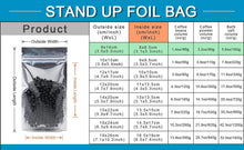 Load image into Gallery viewer, Clear Front 1000 Count Heat Seal Mylar Bags – Ideal for Snacks, Coffee &amp; More