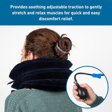 Load image into Gallery viewer, Cervical Traction Neck Brace with Inflator Bulb – Adjustable Support System