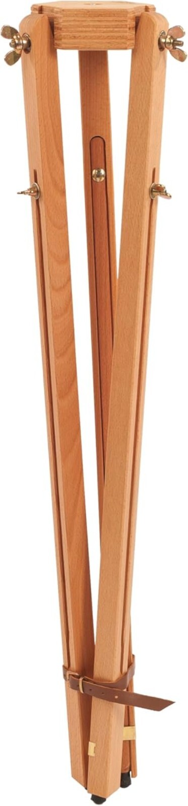 Classic Adjustable Tripod Easel in Natural Wood - Ideal for Outdoor Artists