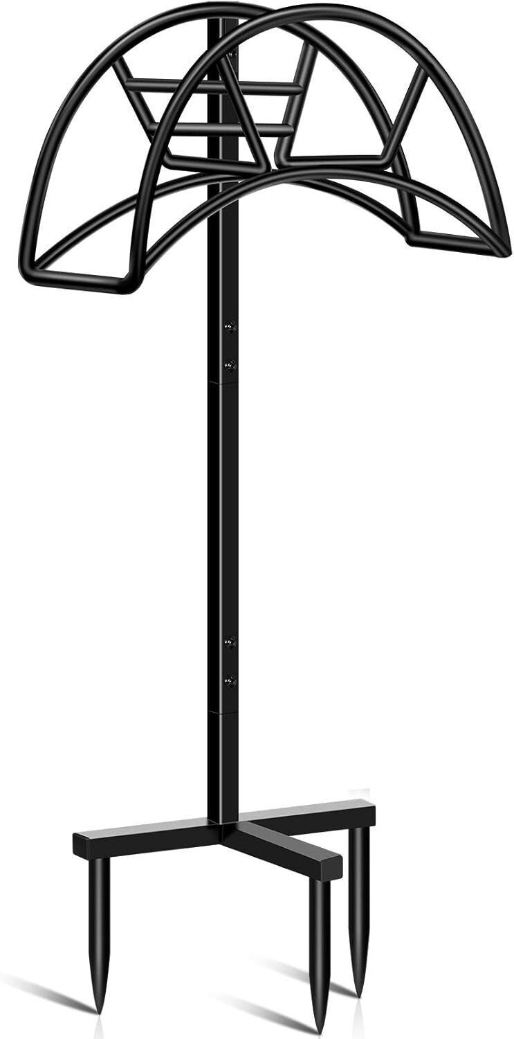 Detachable Heavy-Duty Freestanding Hose Holder - Elegant Outdoor Storage