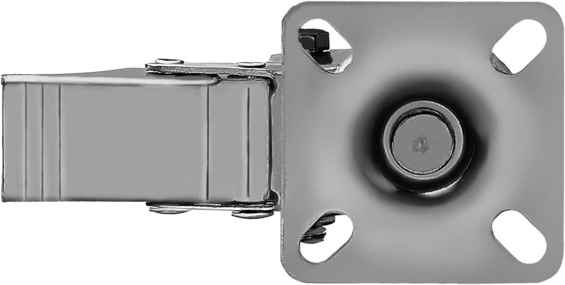 Durable 2" Red Polyurethane Caster Wheels - 360-Degree Maneuverability Set of 24