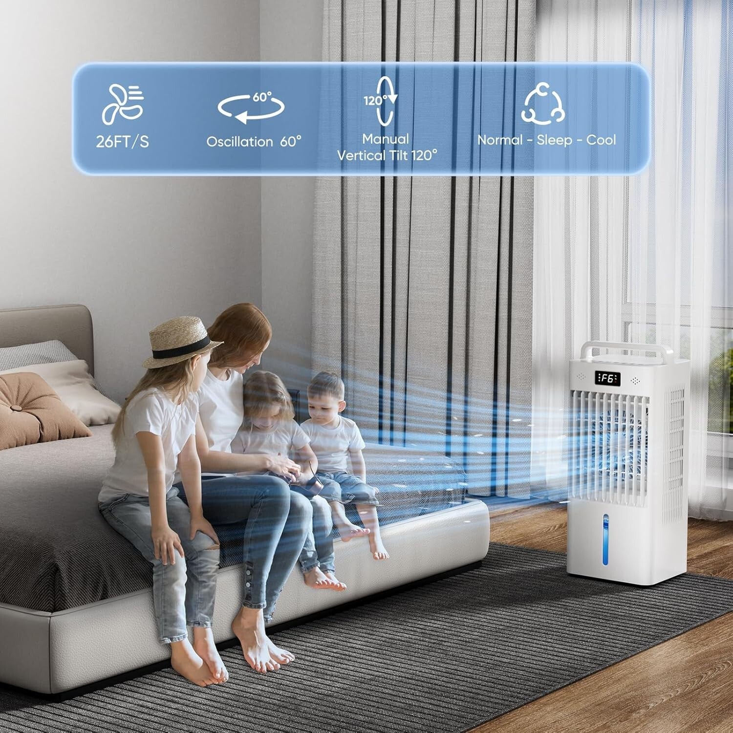 Energy-Efficient Indoor Air Conditioner with Digital Display & Timer Function