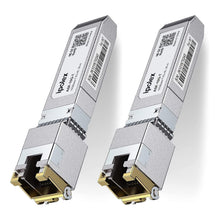 Load image into Gallery viewer, 10G SFP+ Copper Module - Supports 30m, Low Power, Tested Performance (2-Pack)