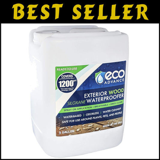 Clear Drying Outdoor Wood Waterproofing Spray - 5 Gallon Eco-Friendly Solution