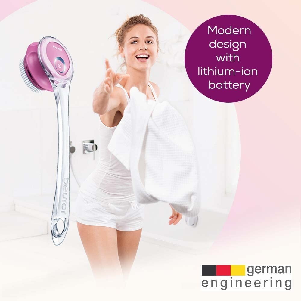 Electric Body Scrubber with Spinning Brush - Waterproof Exfoliation & Massage