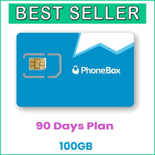 Load image into Gallery viewer, 100GB Canada SIM - Preloaded for 90 Days, 1,000 International Calls &amp; No Fees!