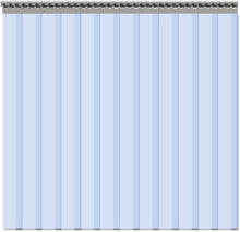 Load image into Gallery viewer, Modern Clear PVC Curtain Strips, 96" High x 72" Wide - 12PCS for Easy Install