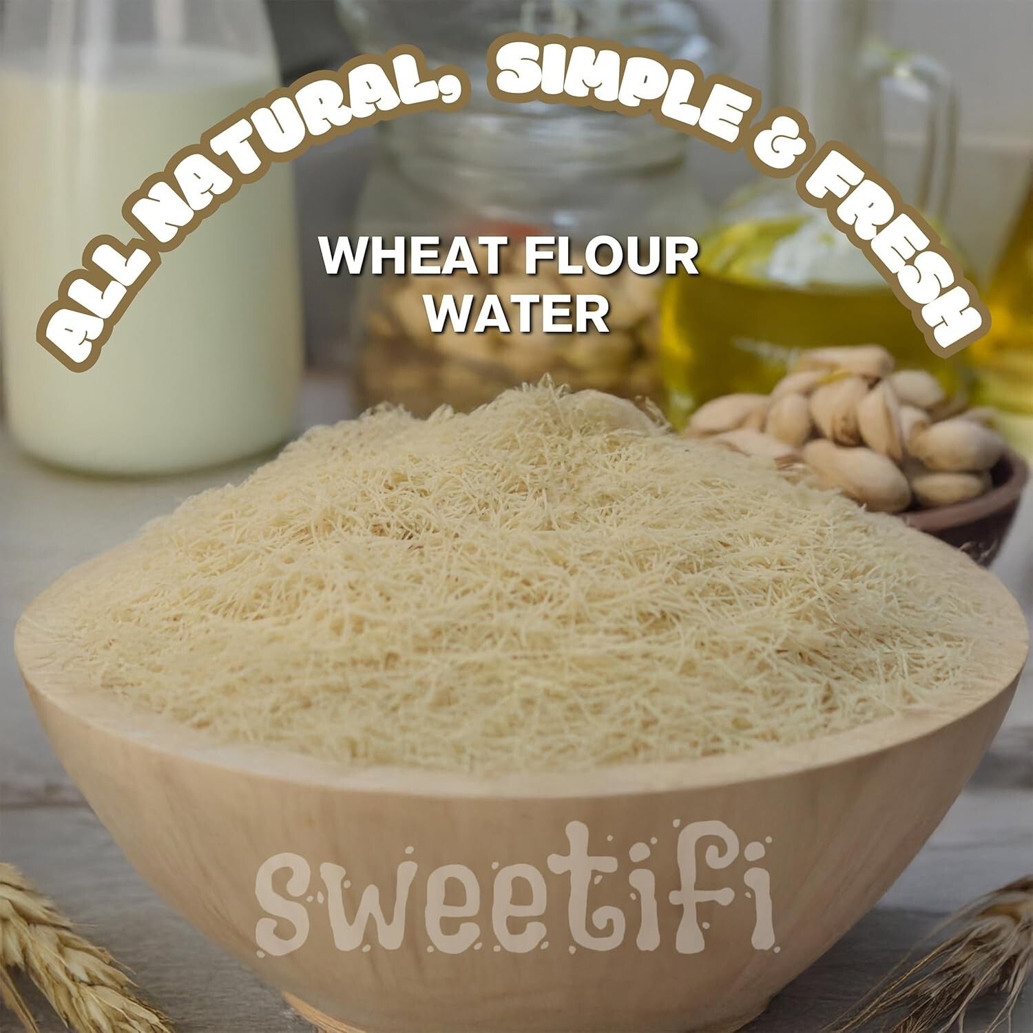 Authentic Shredded Kataifi Dough - Versatile 5kg Baking Ingredient for Pastries