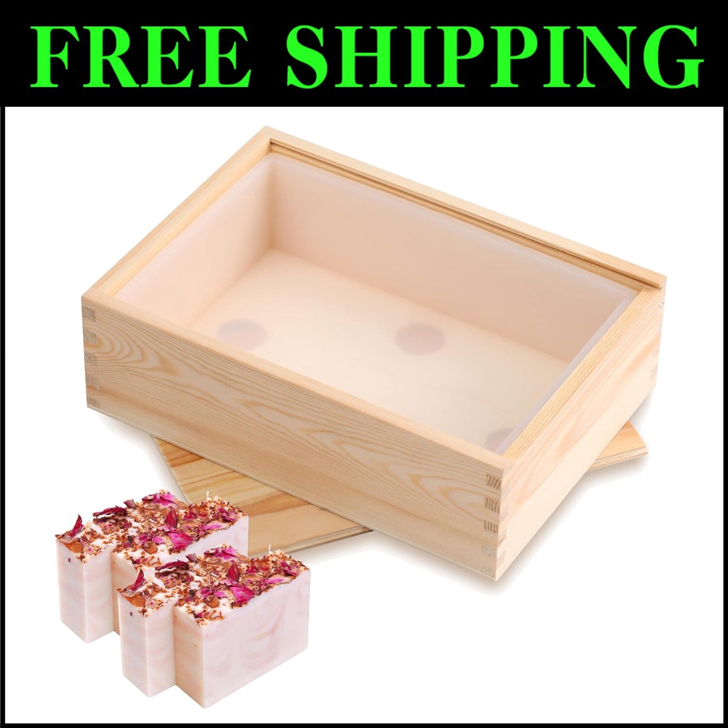 Premium Quality Silicone Soap Mold - 9 Bar Capacity with Easy Demolding Features