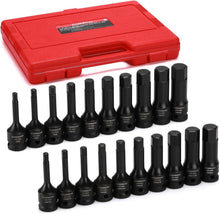 Load image into Gallery viewer, Versatile 20-Piece 1/2" Drive Allen Bit Set - Chrome Moly Steel Construction