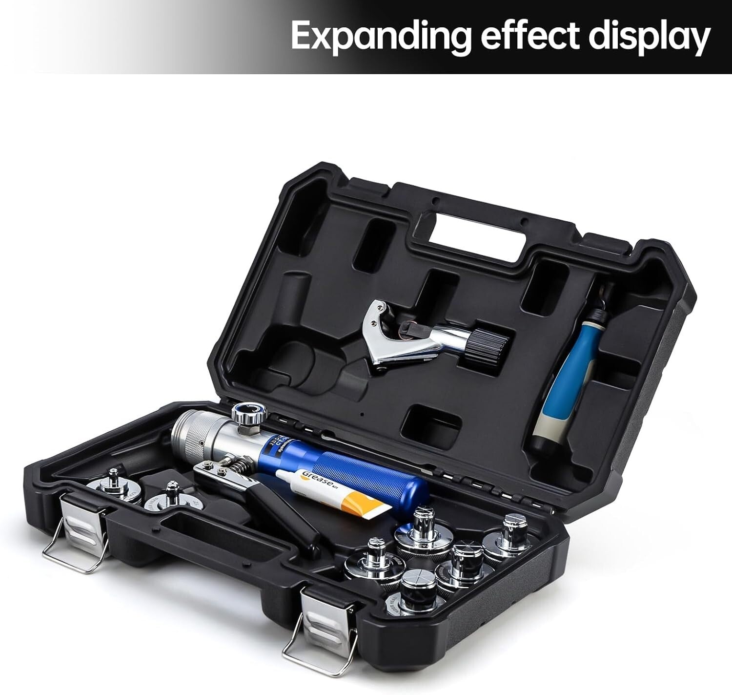 Lightweight Hydraulic Swaging Tool Kit for Copper and Aluminum Tubing - 6.78 lbs