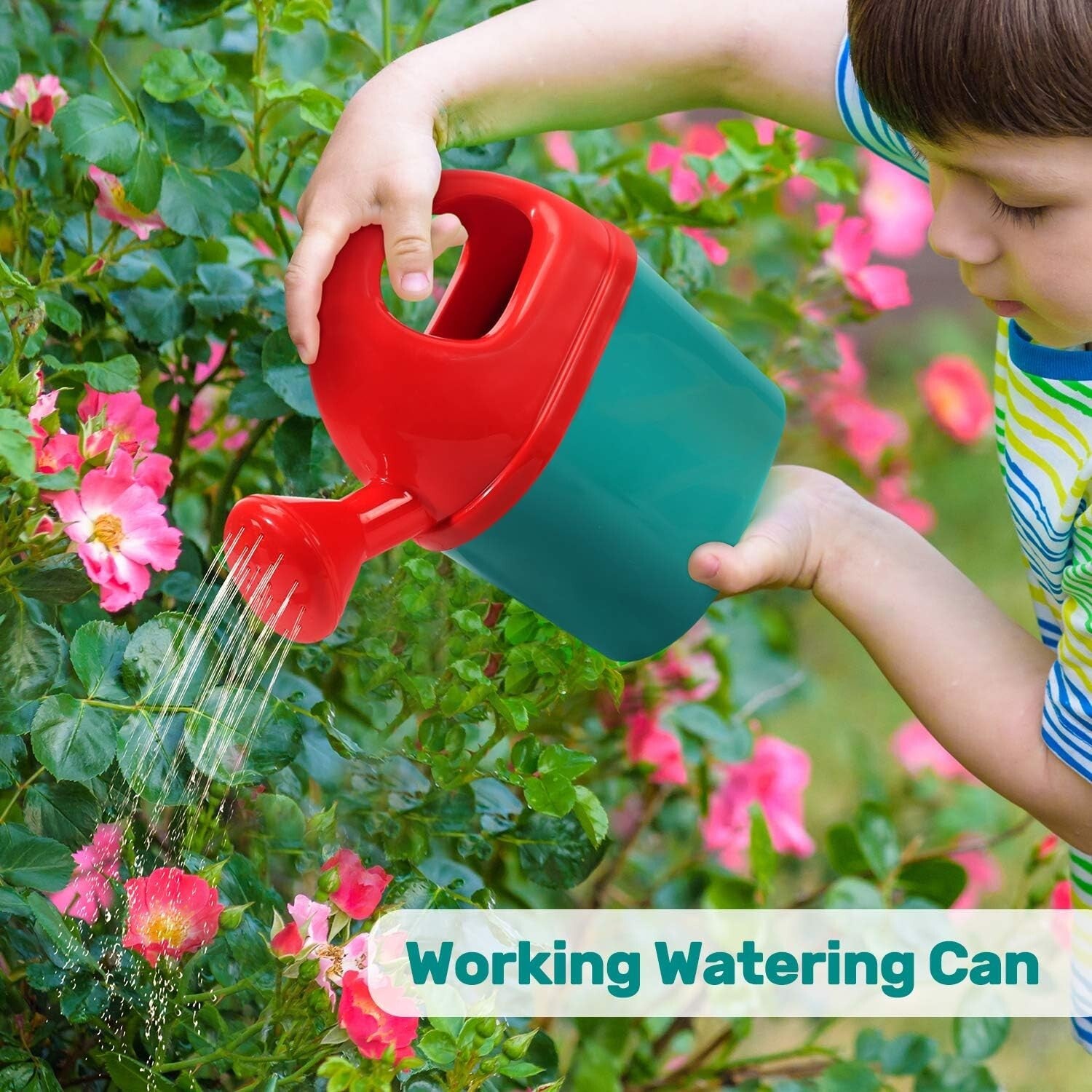 Child-Sized Gardening Tool Set for Outdoor Fun - Includes Wheelbarrow & Gloves