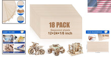 Load image into Gallery viewer, Versatile 12x24 Inch Basswood Sheets - Ideal for DIY Projects &amp; Wood Burning