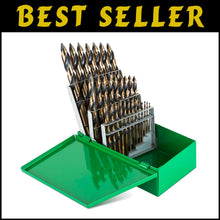 Load image into Gallery viewer, 29-Piece High-Speed Cobalt Stubby Drill Bit Set for Precision Metal Cutting