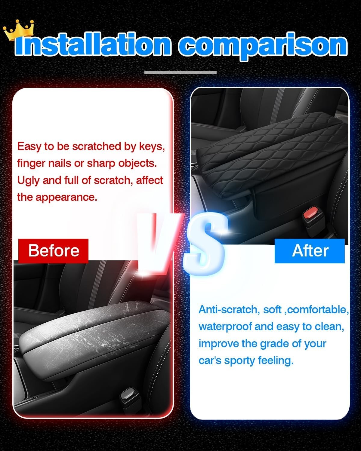 Custom Center Console Leather Cover for 2023-2025 Mazda CX-50 - Pockets Included