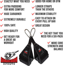 Load image into Gallery viewer, Premium Heavy Duty Rip-Resistant Ab Slings - Universal Size for Core Training